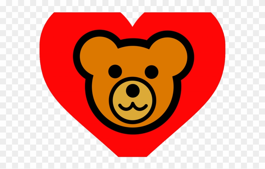 Teddy Clipart Pink Double Heart - Png Download