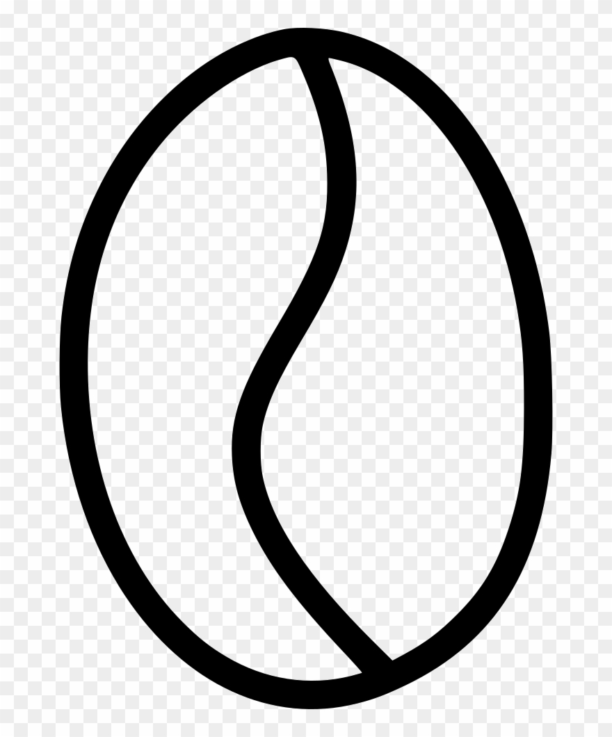 Coffee Bean Line Icon Clipart