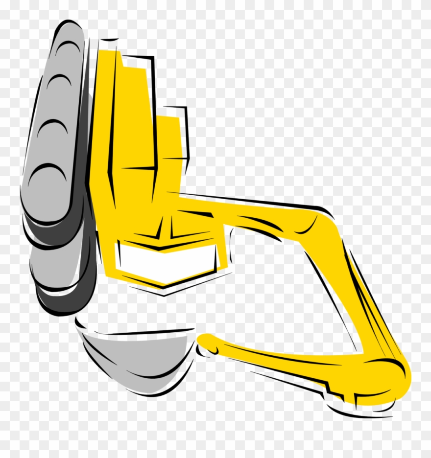 Backhoe Clipart Plant Machinery - Png Download