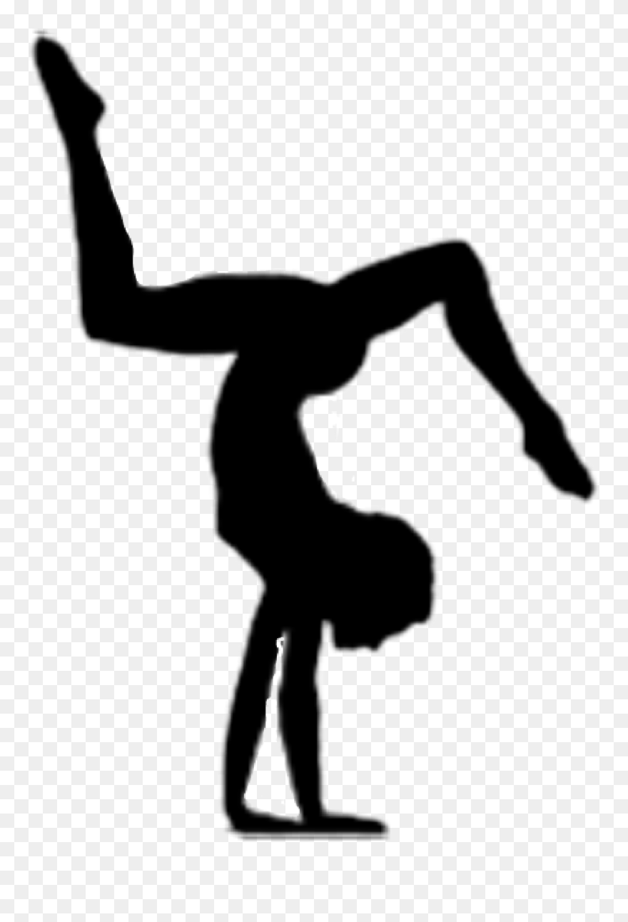 Svg Free Artistic Handstand Silhouette Transprent Png Clipart