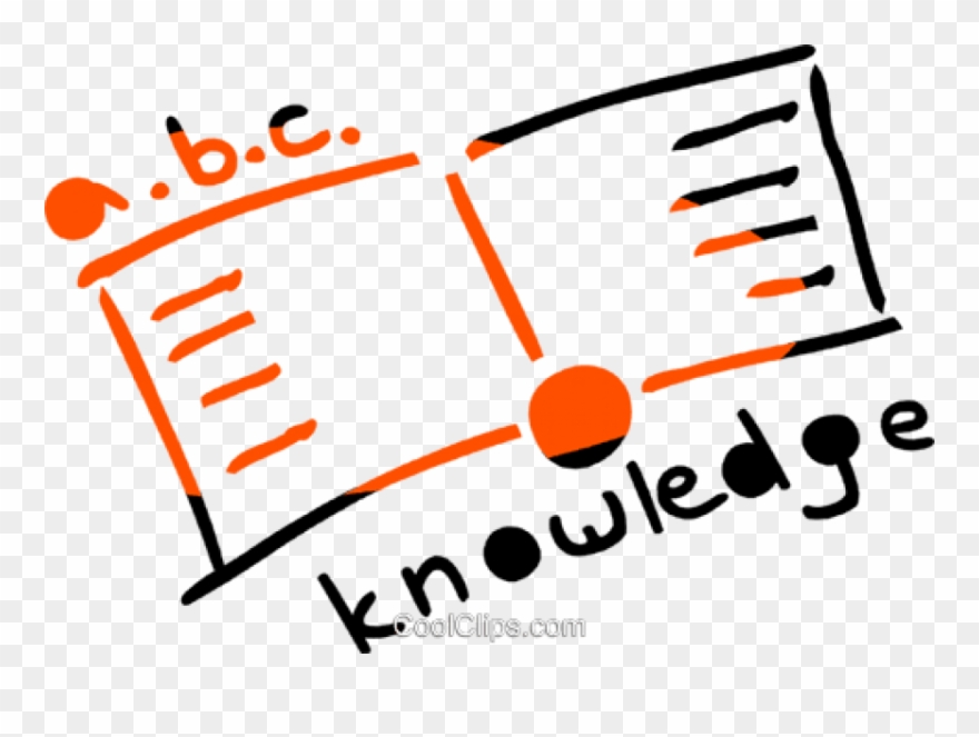 Free Png Download Open Book With Knowledge Message Clipart