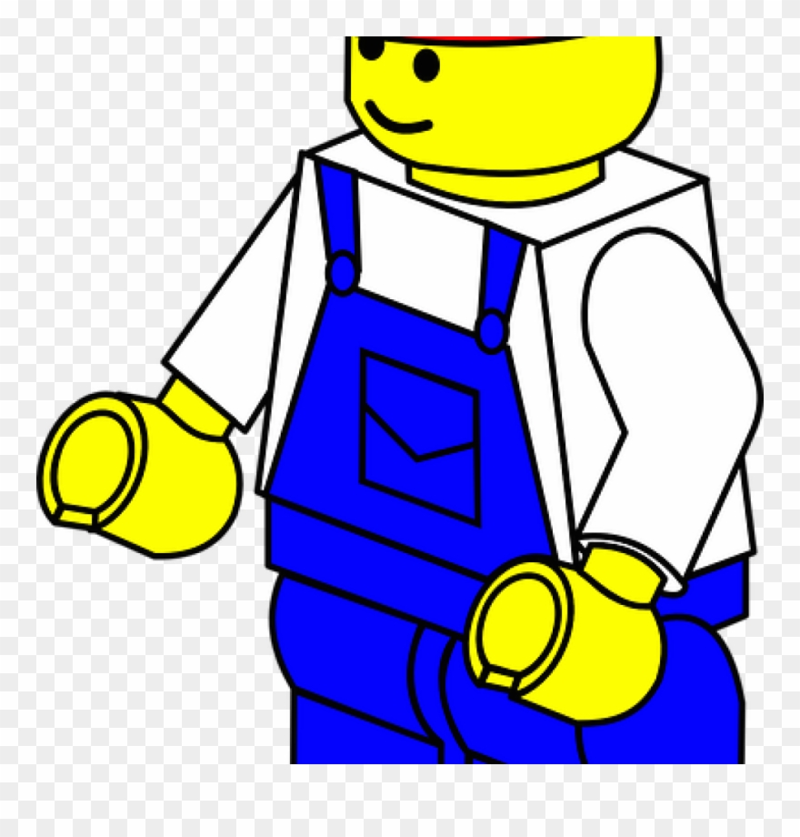 Lego Man Clip Art Lego Man Construction Free Vector - Png Download