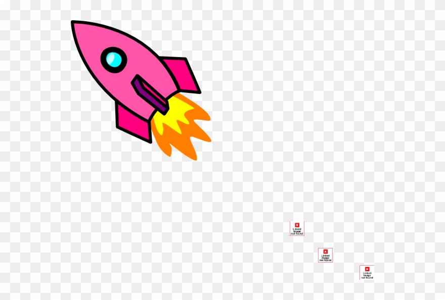 Pink Rocket Clip Art - Png Download