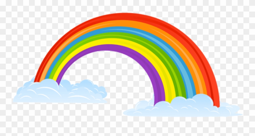 Free Png Download Rainbow With Clouds Png Images Background Clipart