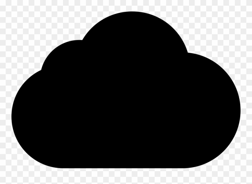 Black Cloud Shape Comments Clipart