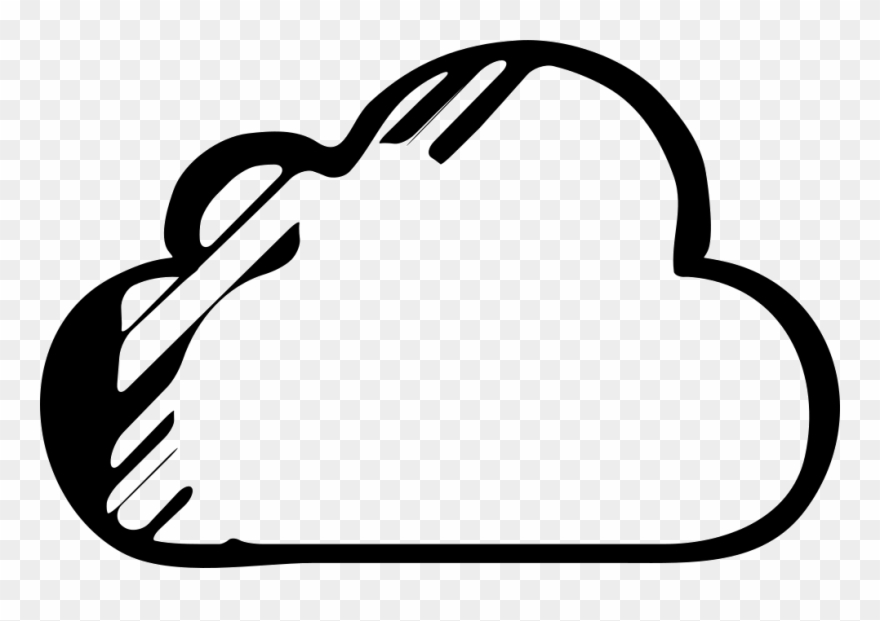 Cloud Sketched Symbol Of Internet Comments Clipart