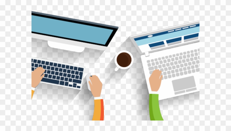 Software Development Clipart Computer Office - Png Download