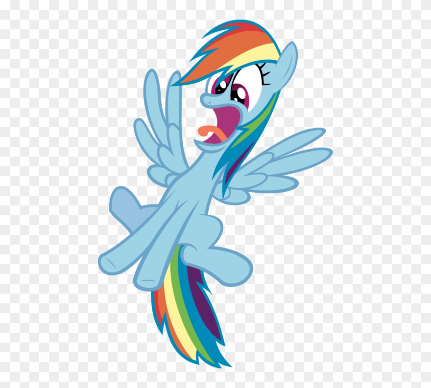 Free Png Download My Little Pony Rainbow Dash Scared Clipart