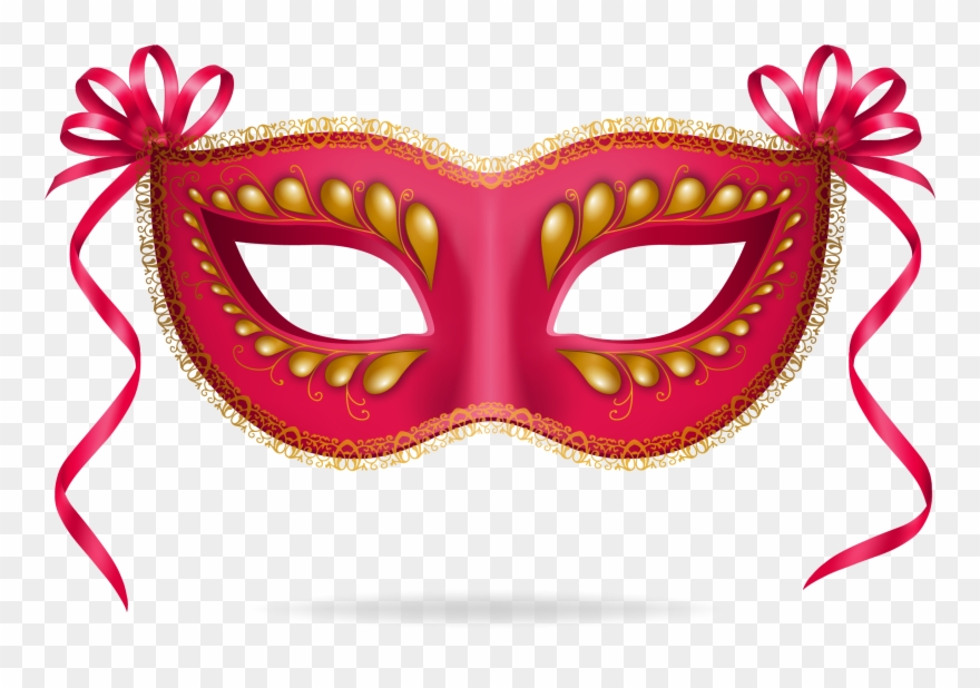Blue Masquerade Mask Clip Art - Png Download