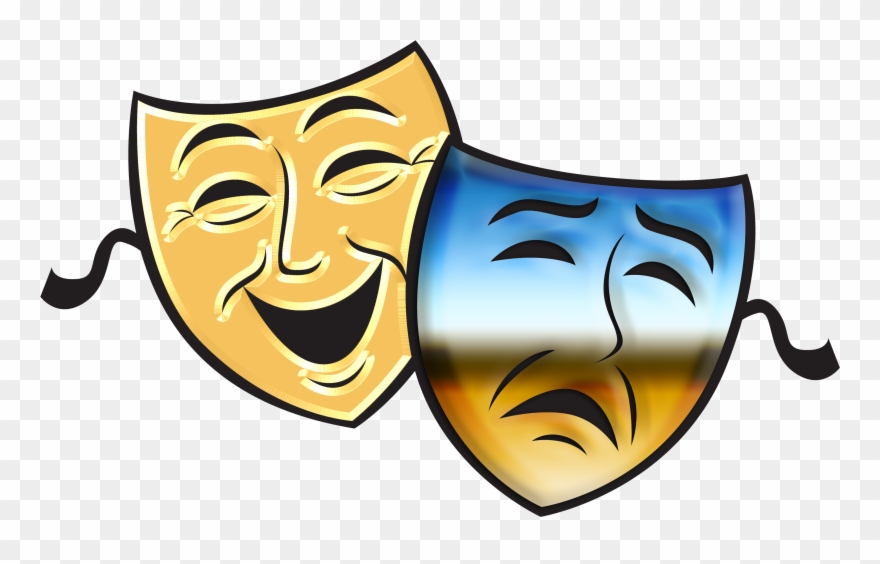 Comedy Mask Clip Art - Png Download