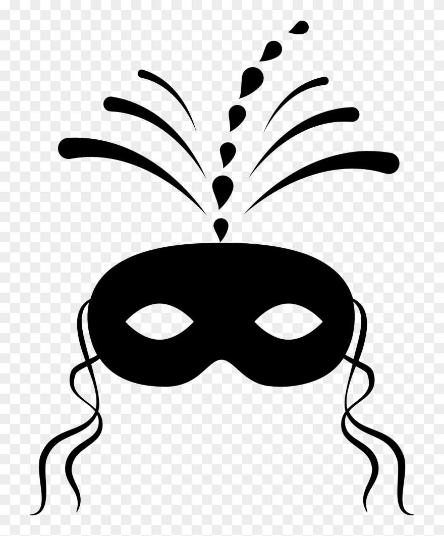 Festive Carnival Mask Comments Clipart