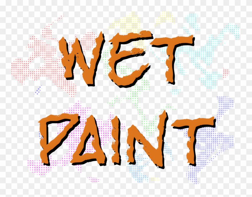 Wet Paint Clipart