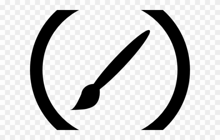 Paint Brush Clipart Circle - Png Download