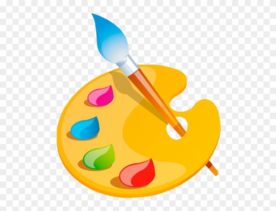 Clipart Palette Peintre - Png Download