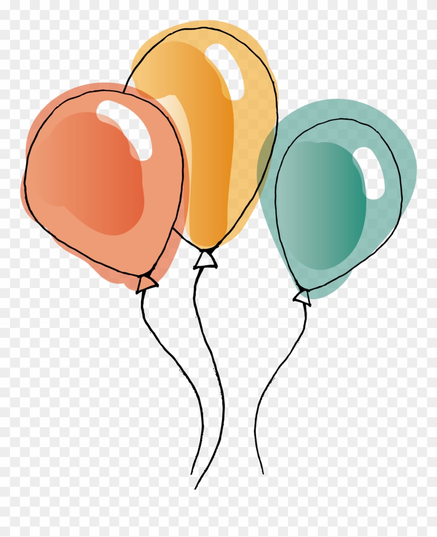 Balloon Watercolor Painting Clip Art - Png Download