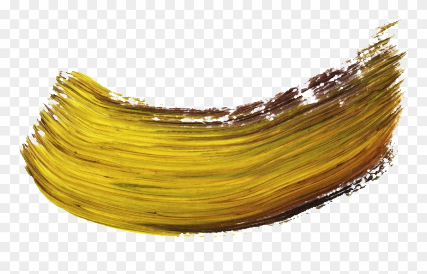 Gold Paint Brush Stroke Clipart