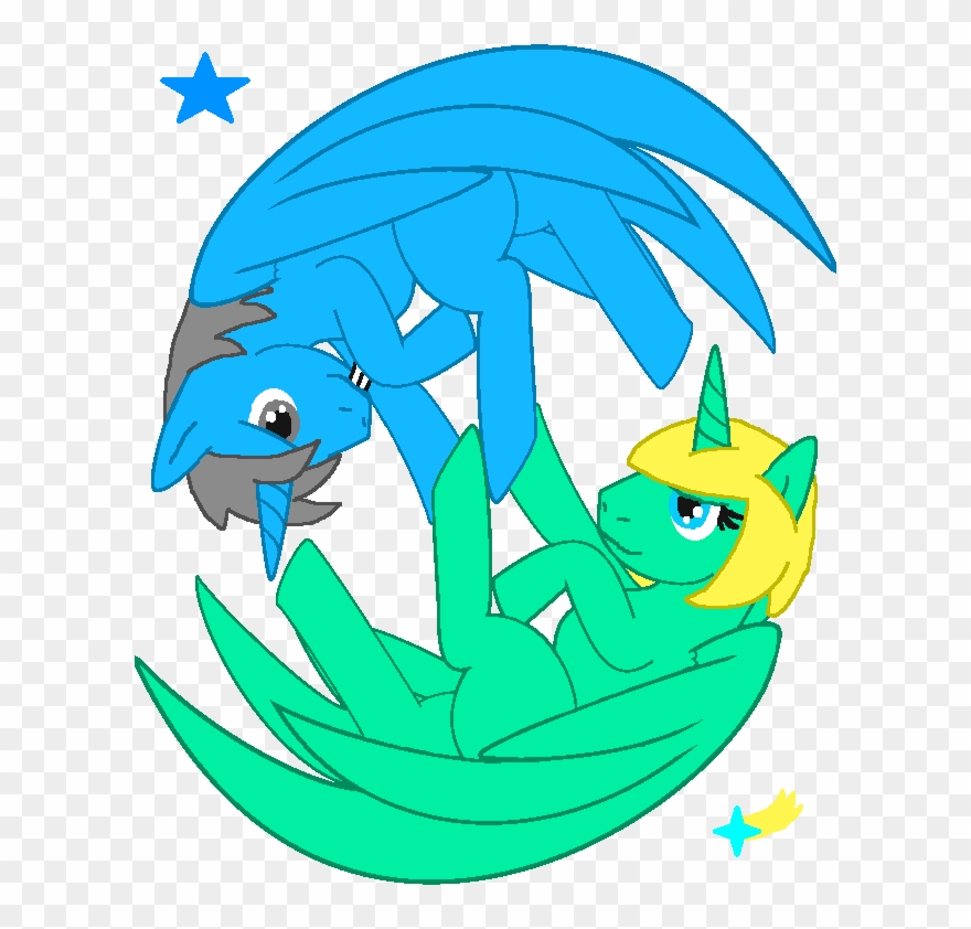 Ying Yang Pony Base Ms Paint Friendly By Clipart