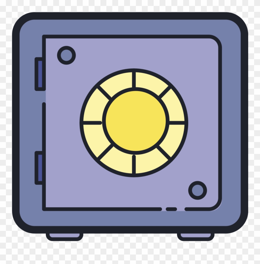 There Is A Safe Shape With A Square And A Circle In Clipart