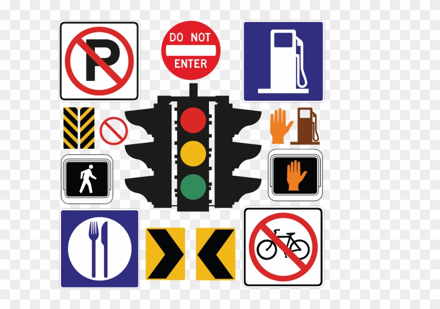 530 Street Signs And Icons Clipart