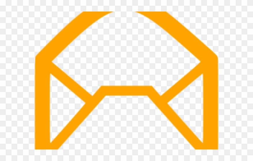 Email Icons Orange Clipart