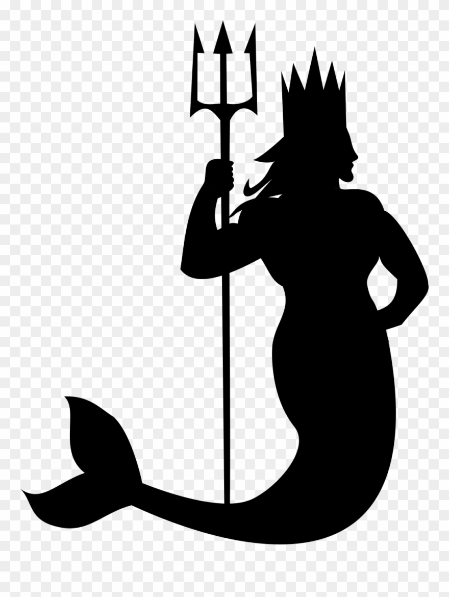 Posejdon Syrena Clipart