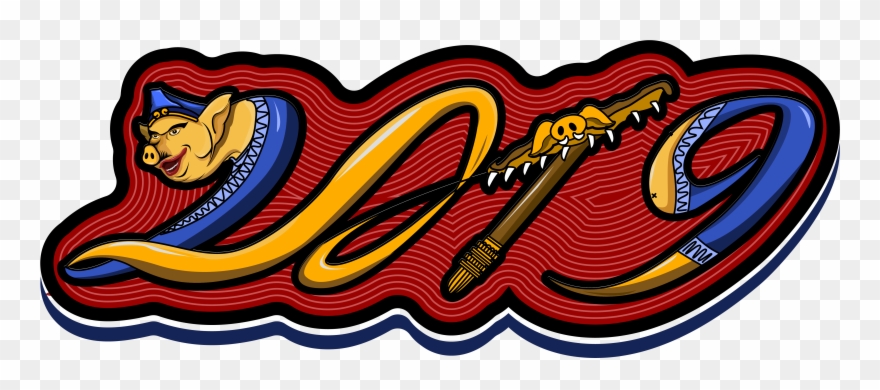 2019 Jahr Schwein Acht Ringe Vektor-illustration Png Clipart