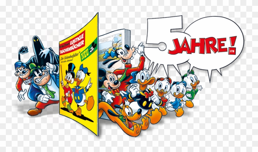 50 Jahre Lustiges Taschenbuch Clipart