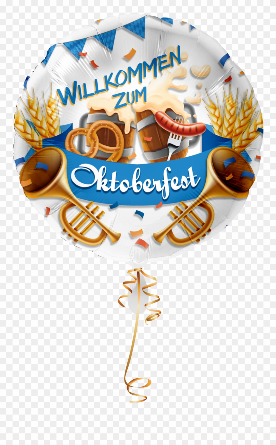 Heliumgefüllt 1m Band Clipart