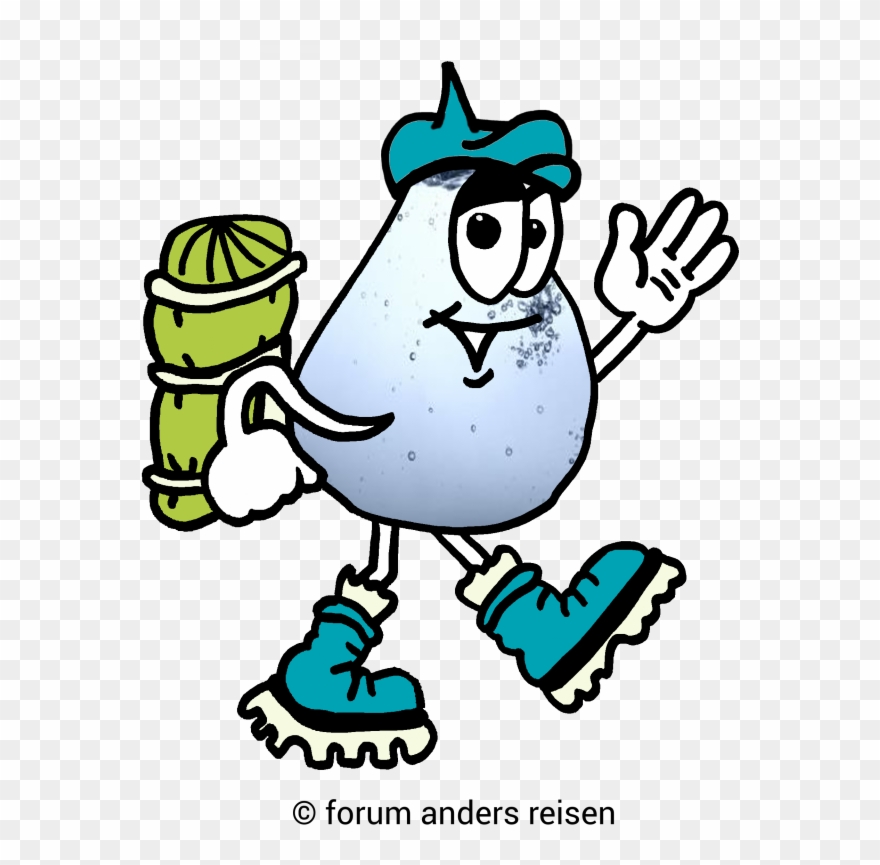Drippy Water Ist Ein Reisender, Ein Vielreisender Sogar, Clipart