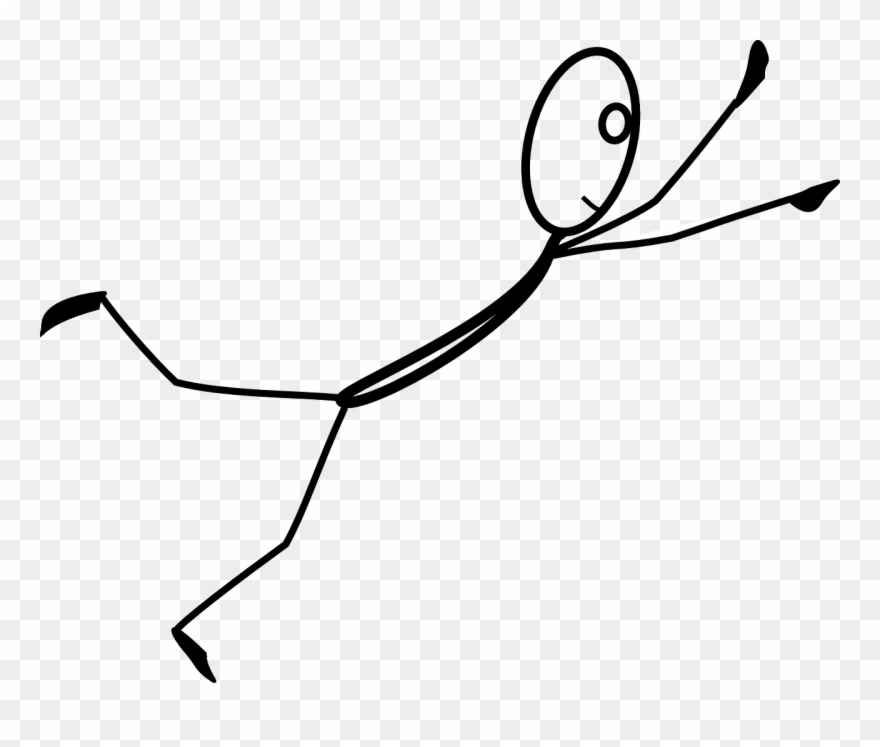 Stickman, Jump, Fly, Fall, Reach, Stumble Clipart