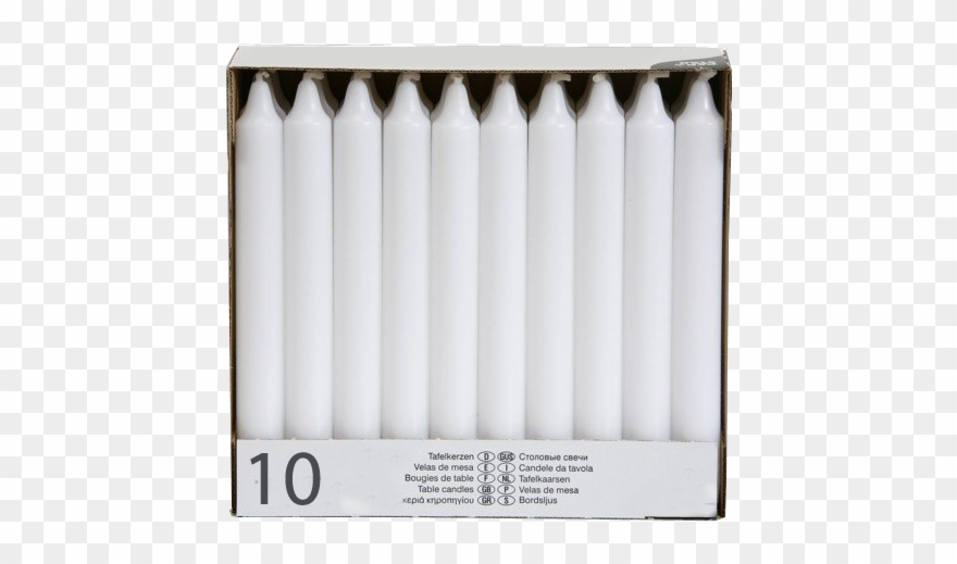 10 Kerzen, Weiss Clipart