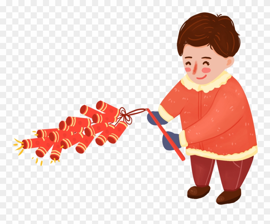 Karikatur Hand Gezeichnet Festlich Neues Jahr Png Und Clipart