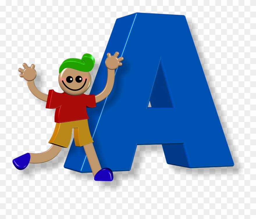 Boy, Male, Alphabet, Letters, Learning, Education Clipart