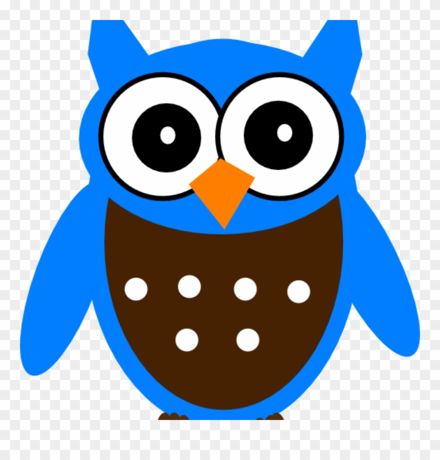 Blue Owl Clip Art Cute Blue Owl Clip Art At Clker Vector - Png Download