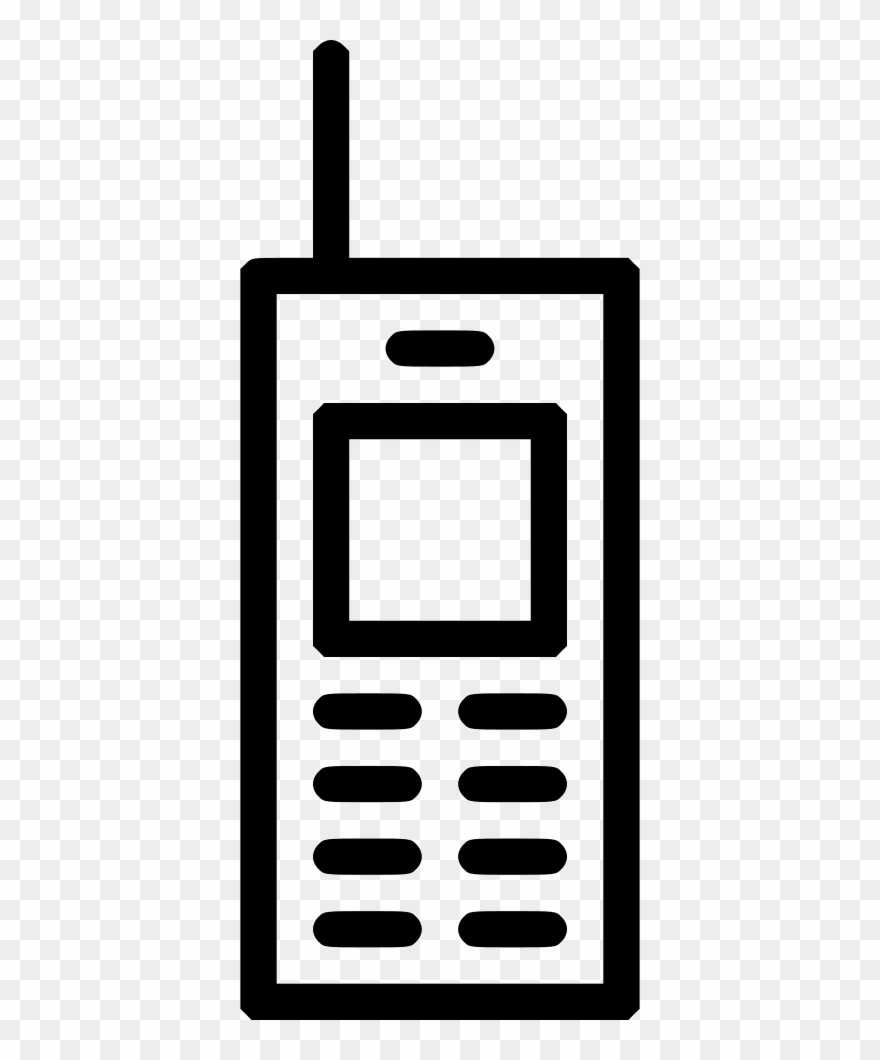 Old School Mobile Phone Workstation Comments Clipart