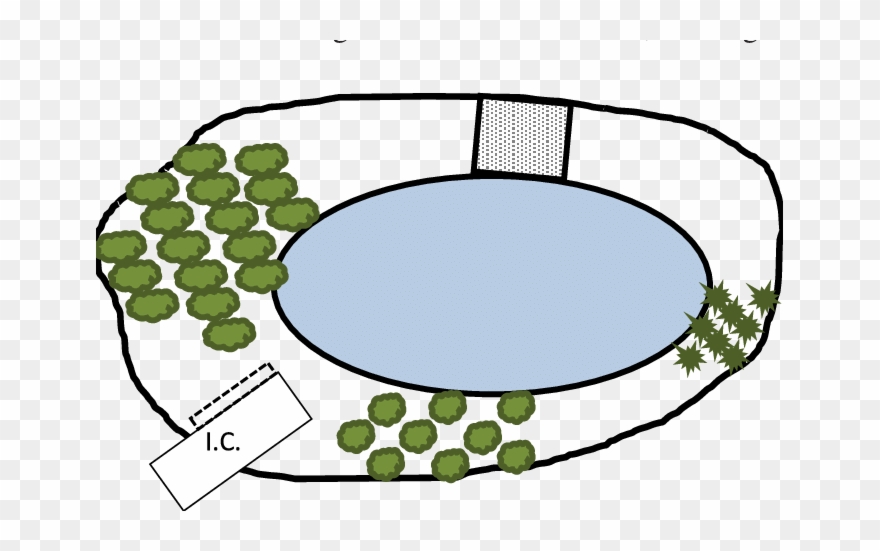 School Yard With An Impassable Ditch Clipart