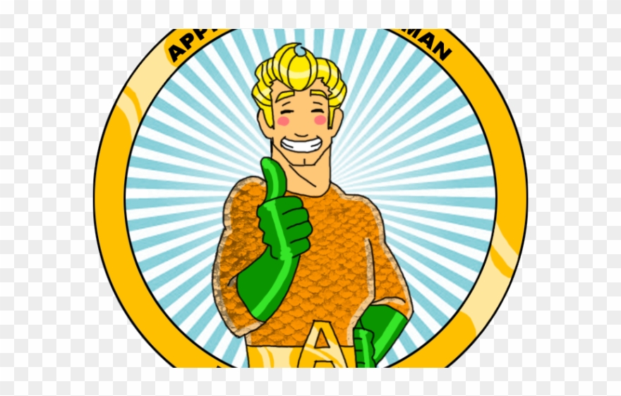 Aquaman Clipart Old School - Png Download