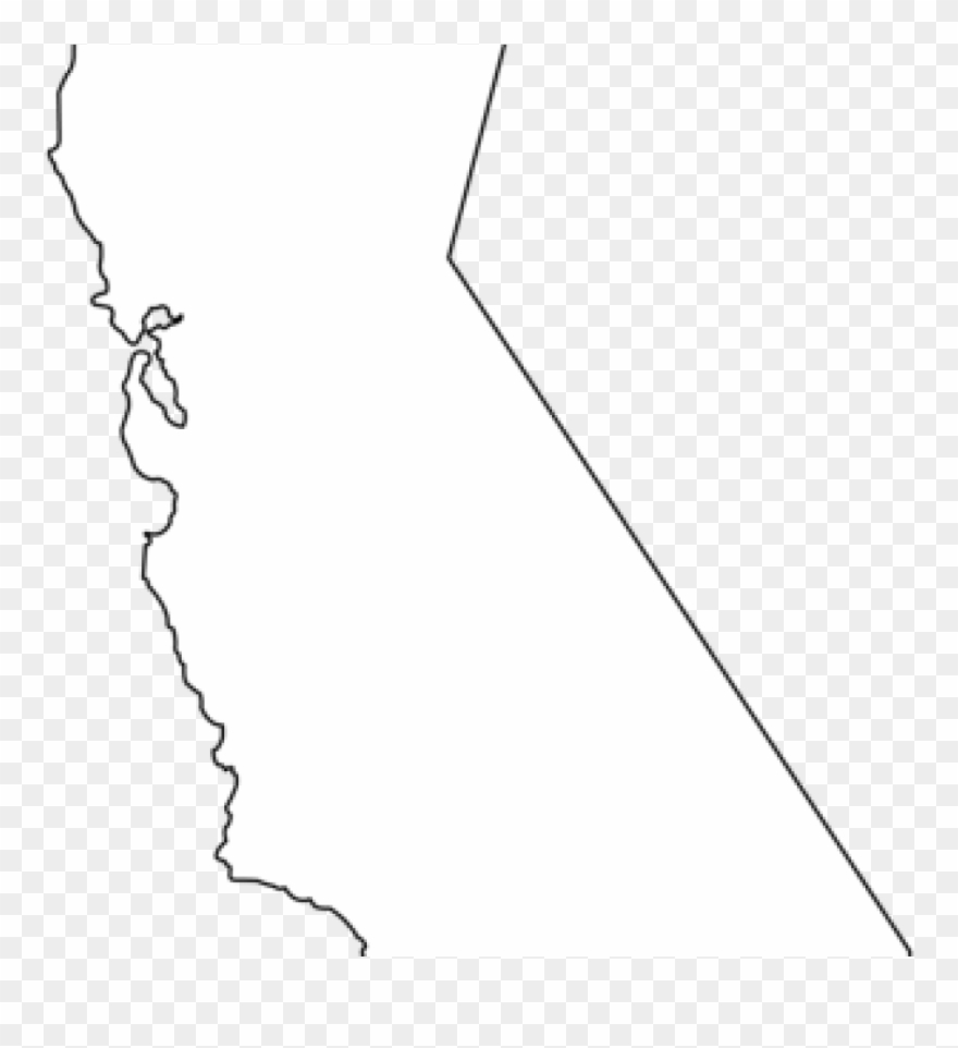 Clip Art California California Line Art Free Clip Art - Png Download