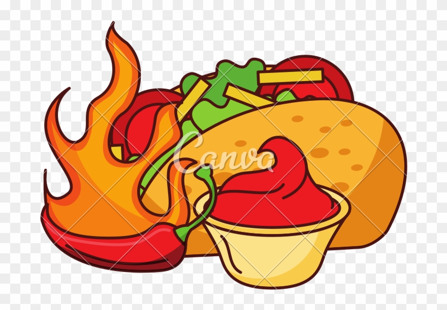 Hot Taco Chili And Clipart