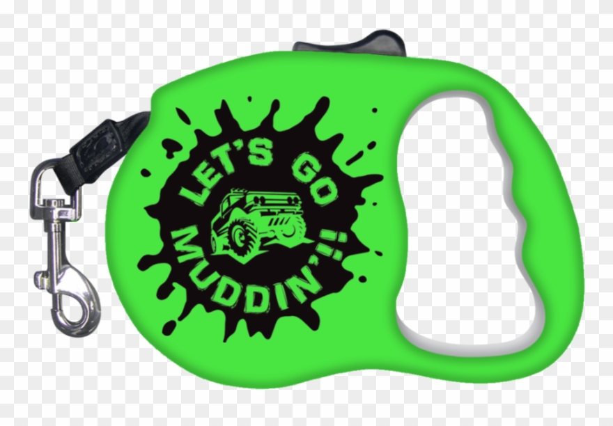 Let's Go Muddin Retractable Leash Clipart