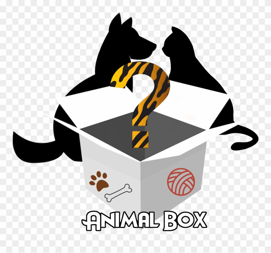Mystery Animal Box Für Hund Und Katze Clipart