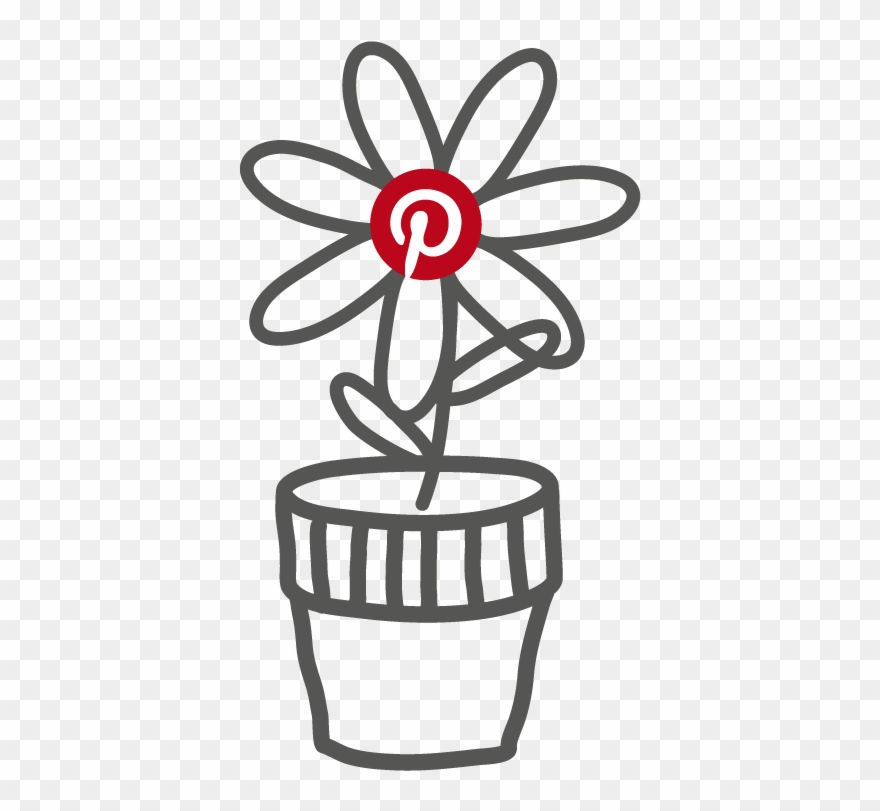 Blume-pinterest Leicht Clipart