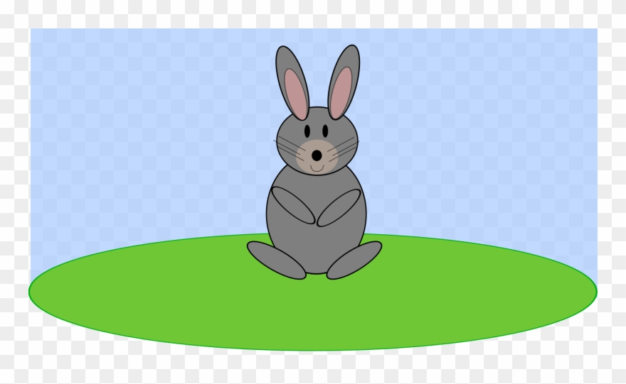 Ein Hase Mit Blauem Ei Clipart