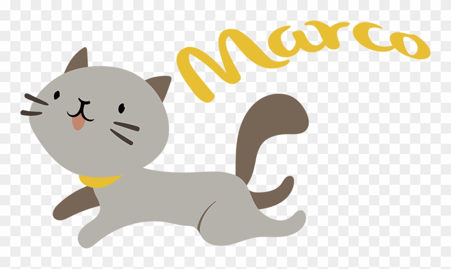 Personalisierter Aufkleber Katze Kater Clipart