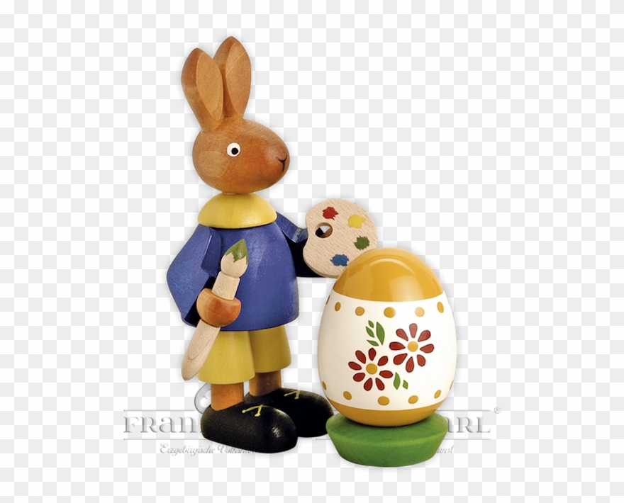 Osterhase Mit Ei, 11 Cm Clipart