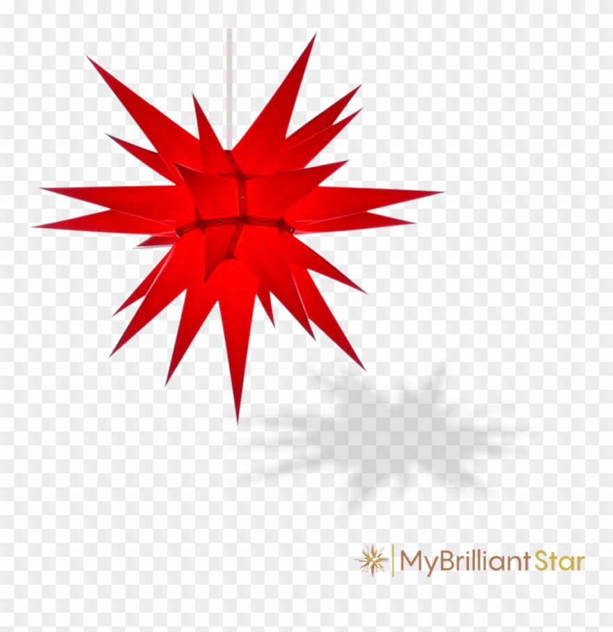 Original Herrnhut Paper Star, Red, ~ 60 Cm / 24 Inch Clipart