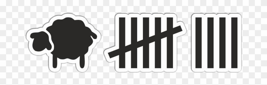 Aufkleber Abschüsse Schaf Clipart