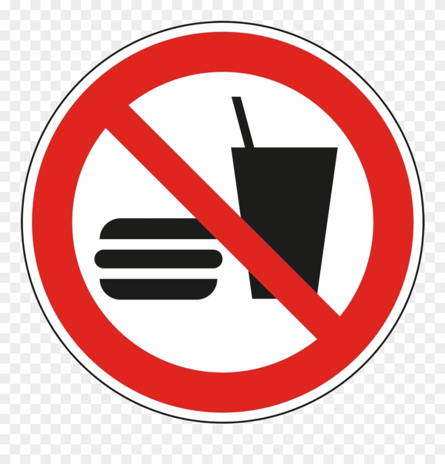 Verbotsschild Trinken Und Essen Clipart