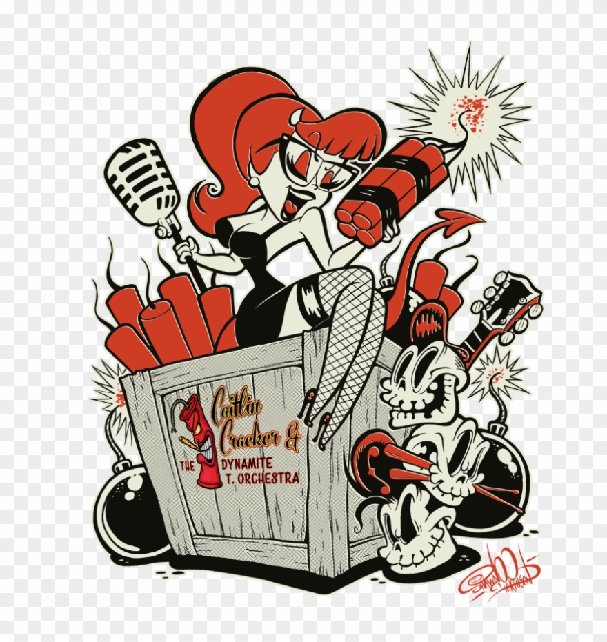 Caitlin Cracker & The Dynamite T Clipart