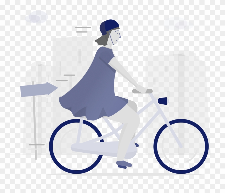 Diesdas Digital Zukunftsfonds Illustration Bike Clipart
